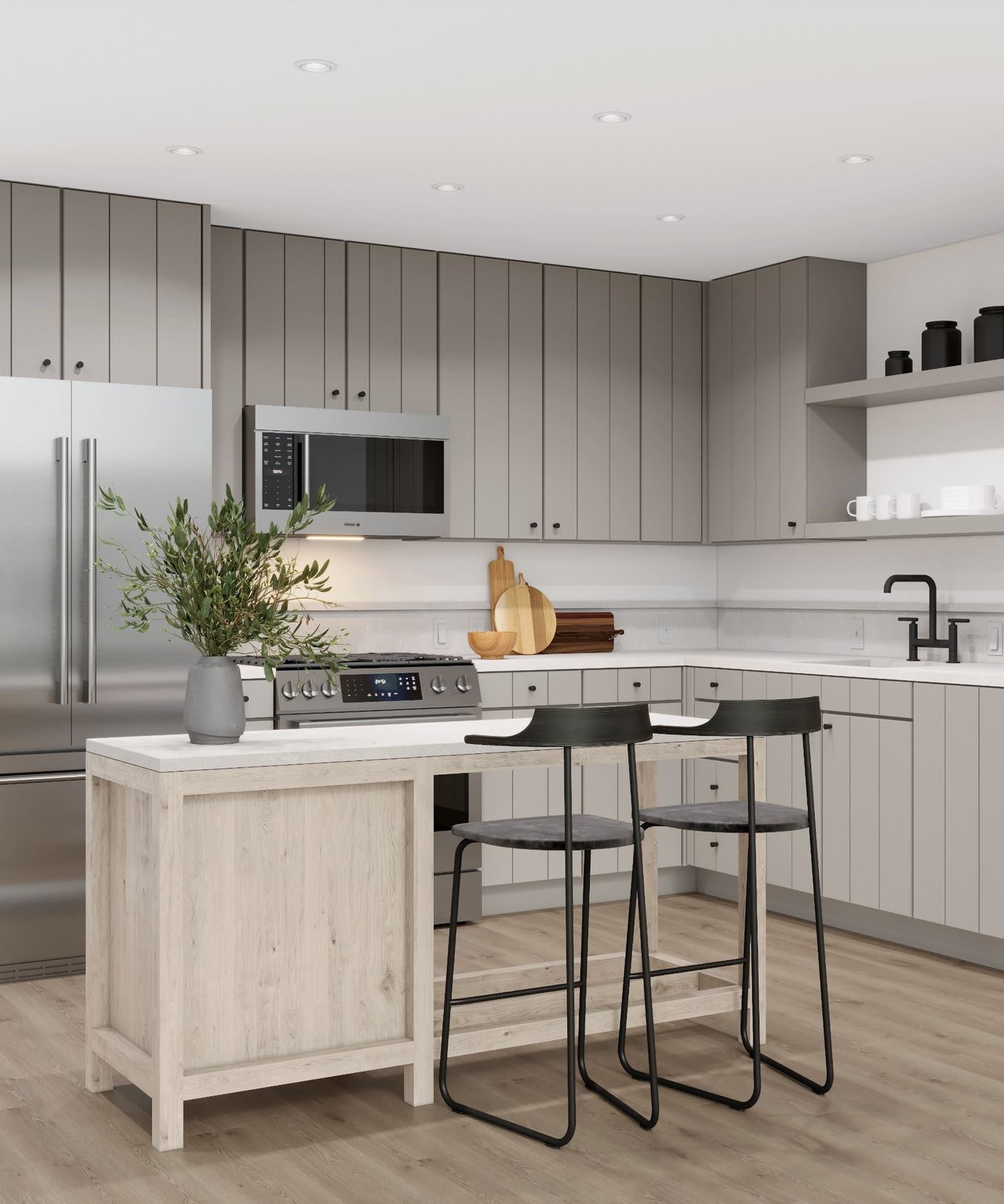 A chef's kitchen