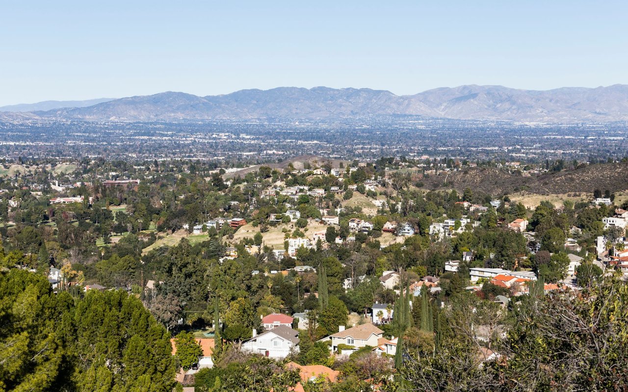 Santa Monica Mountains above Agoura Hills